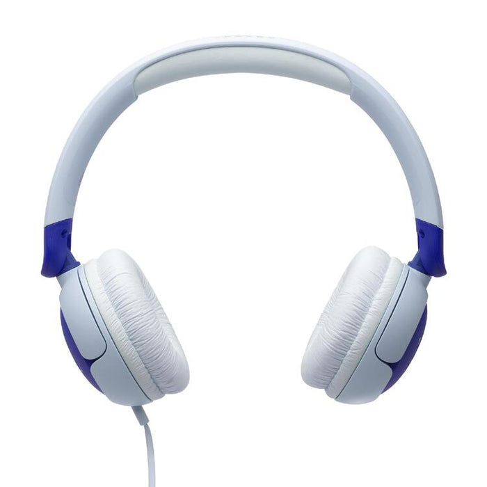 JBL JR320 | Écouteurs filaires circum-auriculaires pour enfant - JBL Safe Sound - Microphone - Bleu-Sonxplus St-Georges