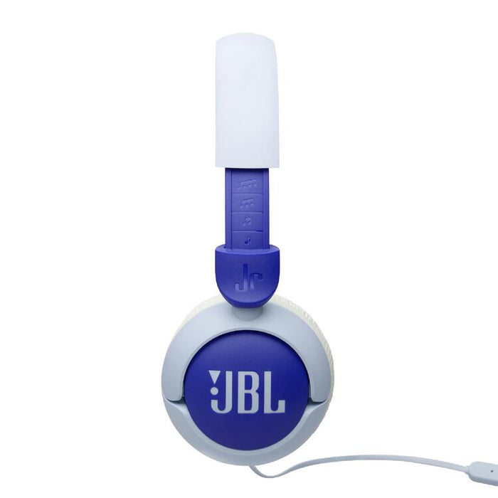 JBL JR320 | Écouteurs filaires circum-auriculaires pour enfant - JBL Safe Sound - Microphone - Bleu-Sonxplus St-Georges