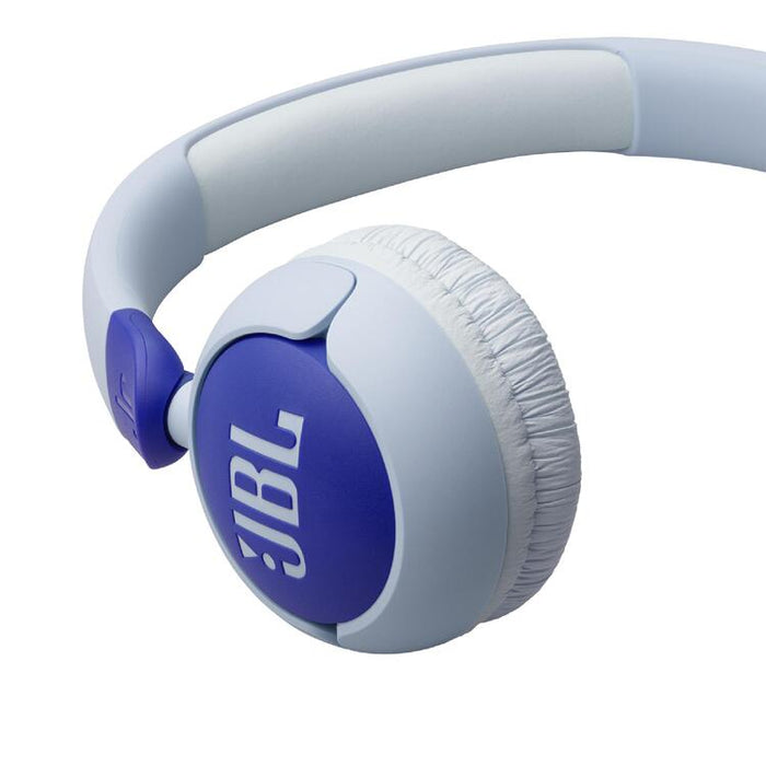 JBL JR320 | Écouteurs filaires circum-auriculaires pour enfant - JBL Safe Sound - Microphone - Bleu-Sonxplus St-Georges