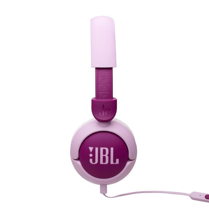 JBL JR320 | Écouteurs filaires circum-auriculaires pour enfant - JBL Safe Sound - Microphone - Mauve-Sonxplus St-Georges