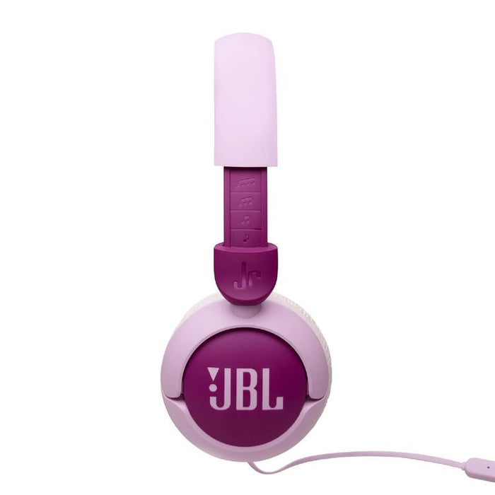 JBL JR320 | Écouteurs filaires circum-auriculaires pour enfant - JBL Safe Sound - Microphone - Mauve-Sonxplus St-Georges
