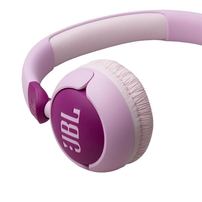 JBL JR320 | Écouteurs filaires circum-auriculaires pour enfant - JBL Safe Sound - Microphone - Mauve-Sonxplus St-Georges
