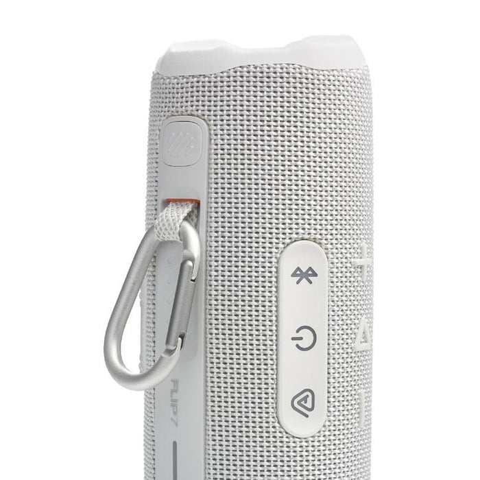 JBL Flip 7 | Haut-parleur portable - Bluetooth - Étanche - Jusqu'à 14 heures d'autonomie - Blanc-Sonxplus St-Georges