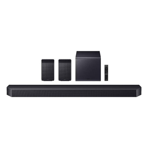 Samsung HW-Q990F | Barre de son - 11.1.4 canaux - Dolby ATMOS - Caisson de graves + Haut-parleurs arrière sans fil - 756W - Q-Symphony - Noir-Sonxplus St-Georges