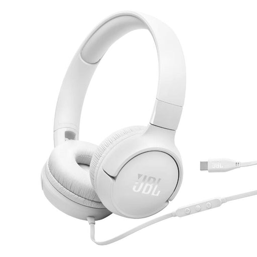 JBL Tune 520C | Écouteurs Supra-auriculaires - USB-C - Bluetooth - Blanc-Sonxplus St-Georges
