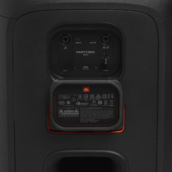 JBL Partybox 520 | Haut-parleur portable - Sans fil - Bluetooth - Effets lumineux - 400W RMS - Noir-Sonxplus St-Georges