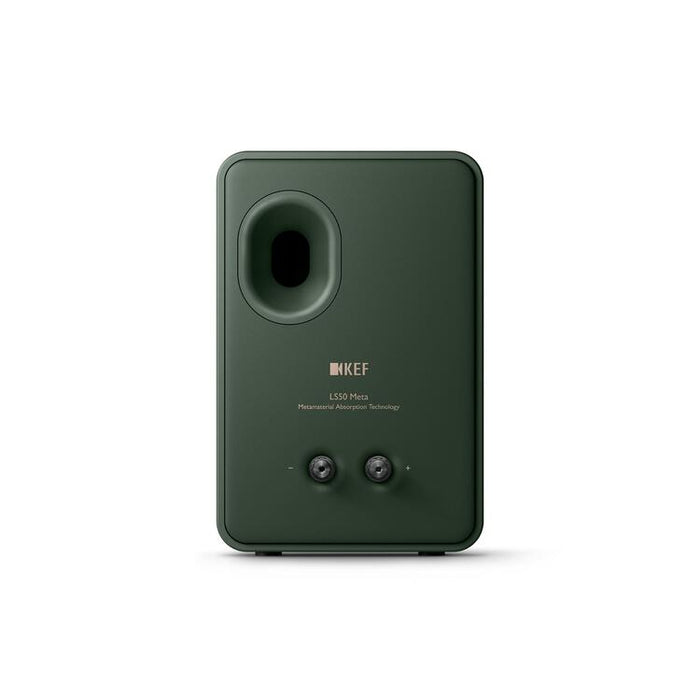 KEF LS50 META | Haut-parleurs HiFi Uni-Q 12e génération - Bass reflex 2 voies - Technologhie d'absorption Metamaterial - Moss Green - Paire-Sonxplus St-Georges