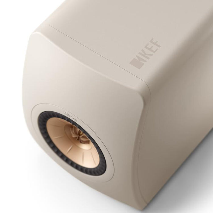 KEF LS50 META | Haut-parleurs HiFi Uni-Q 12e génération - Bass reflex 2 voies - Technologhie d'absorption Metamaterial - Sand Shell - Paire-Sonxplus St-Georges