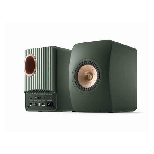KEF LS50 WIRELESS II | Haut-parleurs HiFi Sans fil - Absorption des métamatériaux - Moss Green - Paire-Sonxplus St-Georges
