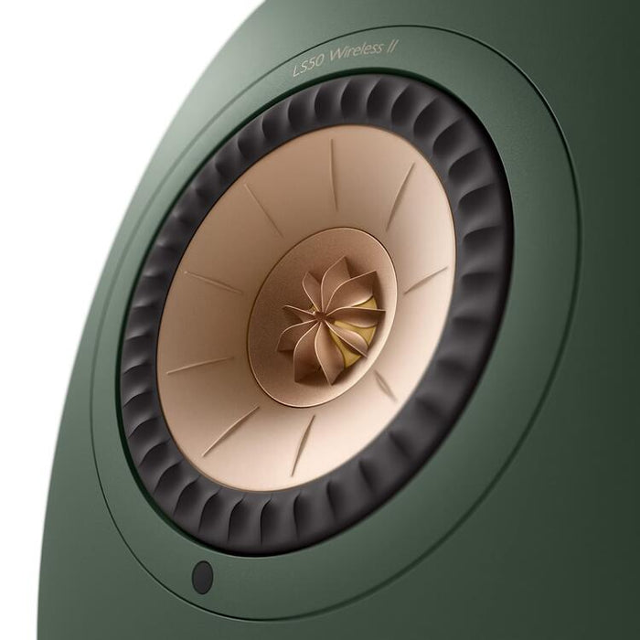KEF LS50 WIRELESS II | Haut-parleurs HiFi Sans fil - Absorption des métamatériaux - Moss Green - Paire-Sonxplus St-Georges