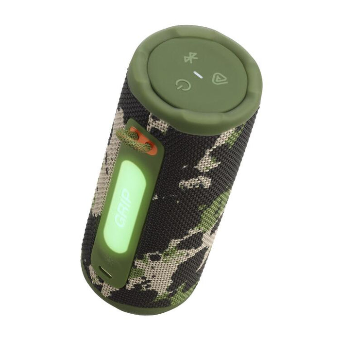 JBL Grip | Haut-parleur portatif - Bluetooth - Lumière ambiante - Camouflage-Sonxplus St-Georges