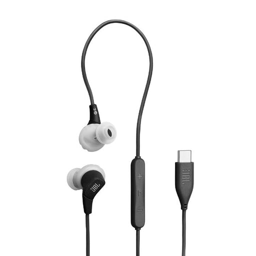JBL Endurance Run 3C | Écouteurs intra-auriculaires - USB-C - Sport - Filaire - IP65 - Noir/Gris-Sonxplus St-Georges