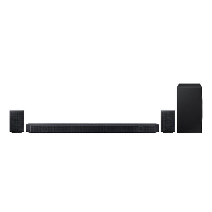 Samsung HWQ990C | Barre de son - 11.1.4 canaux - Dolby ATMOS sans fil - Avec caisson de graves sans fil et Haut-parleurs arrière inclus - Série Q - 656W - Noir - Boîte ouverte-Sonxplus St-Georges