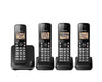 Panasonic KX-TGC384B | Téléphone sans fil - 4 combinés - Noir-Sonxplus St-Georges