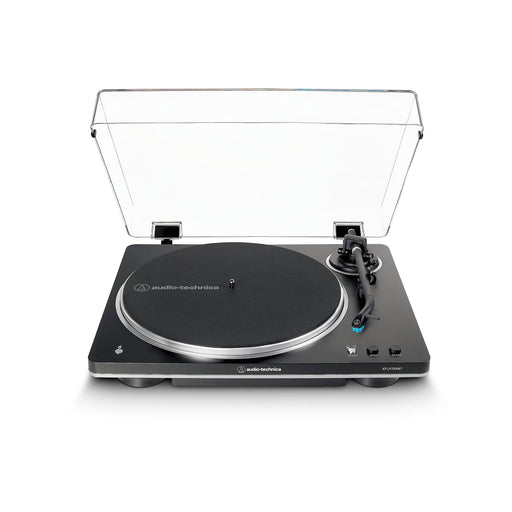 Audio-Technica AT-LP70XBTBS | Table tournante Stéréo - Sans fil - Bluetooth - Entraînement par courroie - Entièrement automatique - Noir/Argent-Sonxplus St-Georges
