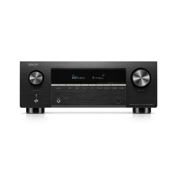 Denon AVRX2900H | AV Receiver - 7.2-channel - Home Theater - 8K - HEOS - Noir-Sonxplus St-Georges