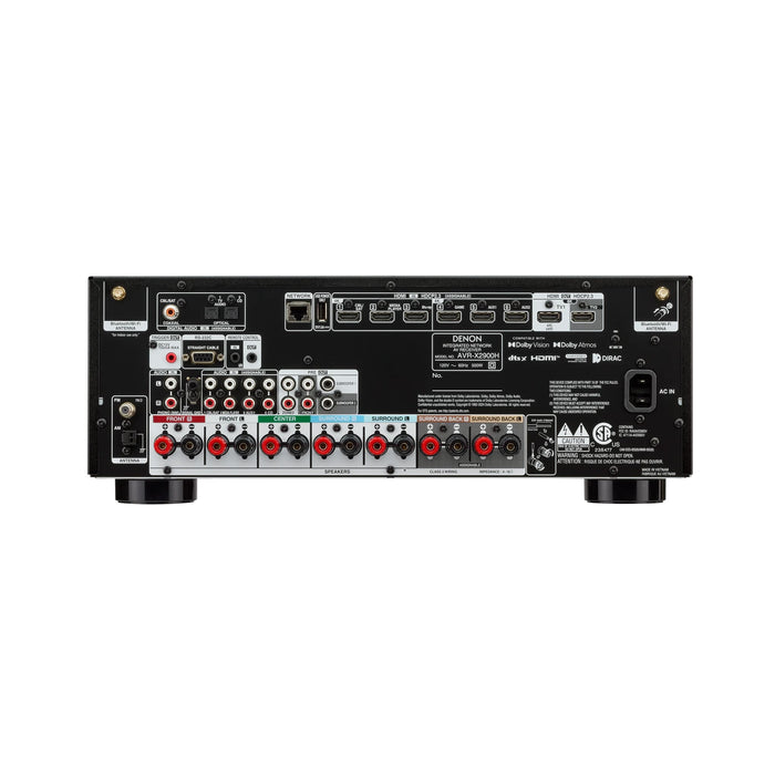 Denon AVRX2900H | AV Receiver - 7.2-channel - Home Theater - 8K - HEOS - Noir-Sonxplus St-Georges