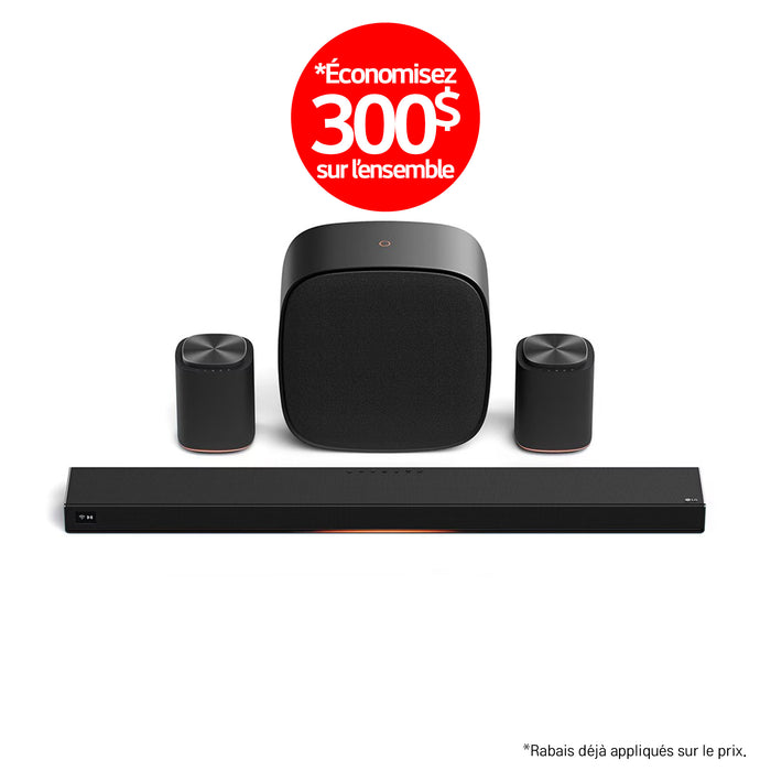 LG Sound Suite | Immersive suite 5 Pro - Barre de son H7 +2 M5 + W7 | 01 | Sonxplus St-Georges