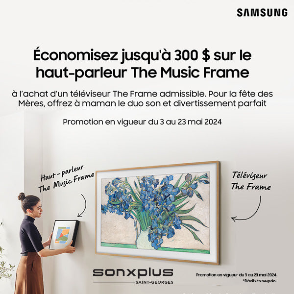 Promo Samsung The Music Frame | SONXPLUS St-Georges