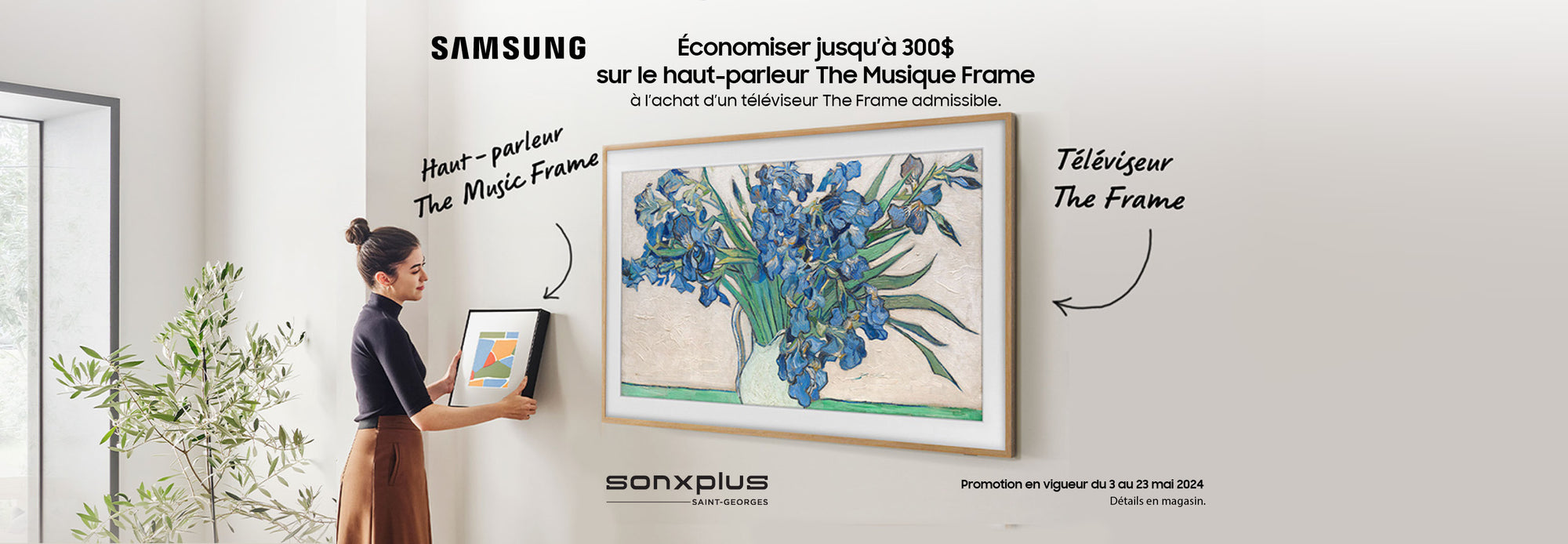Promo Samsung The Music Frame | SONXPLUS St-Georges