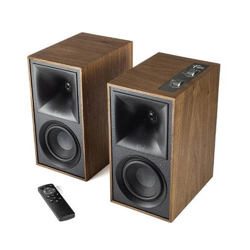 Klipsch The Fives | Powered Speakers - Bluetooth - Walnut - Pair - Sonxplus St-Georges Clearance Sale