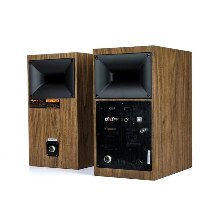 Klipsch The Fives | Powered Speakers - Bluetooth - Walnut - Pair - Sonxplus St-Georges Clearance Sale