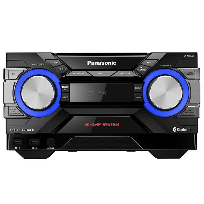 Panasonic SC-AKX640K | Chaîne Stéréo CD - Bluetooth - AIRQUAKE BASS - Bi-Amp - DJ Jukebox - Éclairage LED multicolore-Sonxplus St-Georges