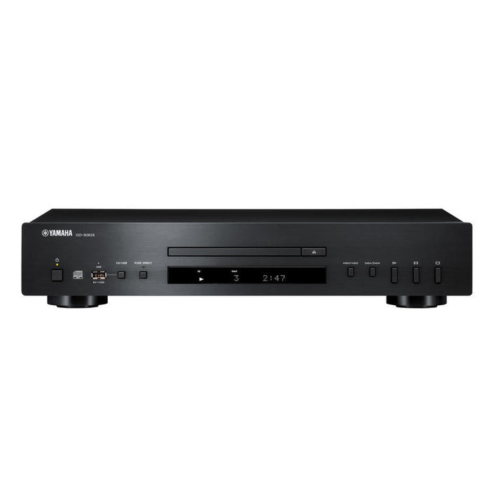 Yamaha CD-S303 | Lecteur CD - Haute qualité - Prise USB - Pure Direct - Intelligent Digital Servo - Noir-Sonxplus St-Georges