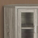 Monarch Specialties I 2701 | Meuble TV - 42" - En coin - Portes vitrés - Taupe Foncé-Sonxplus St-Georges