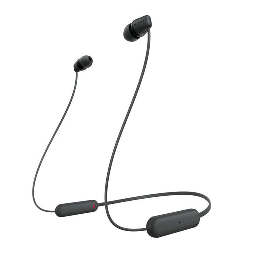 Sony WI-C100 | Écouteurs intra-auriculaires - Sans fil - Bluetooth - Autour du cou - Microphone - IPX4 - Noir-Sonxplus St-Georges