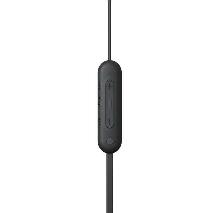 Sony WI-C100 | Écouteurs intra-auriculaires - Sans fil - Bluetooth - Autour du cou - Microphone - IPX4 - Noir-Sonxplus St-Georges