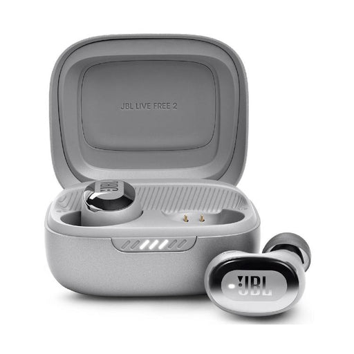 JBL Live Free 2 | Écouteurs intra-auriculaires - 100% Sans fil - Bluetooth - Smart Ambient - Microphones - Argent-Sonxplus St-Georges