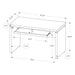 Monarch Specialties I 7439 | Meuble d'ordinateur - Compact - Grand plateau de clavier - Dessus gris - Noir-Sonxplus St-Georges