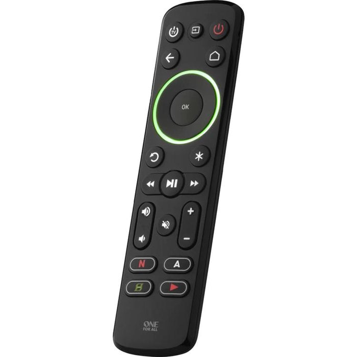 One for All URC7935R | Télécommande universelle intelligente pour téléviseur, appareil de streaming et barre de son - Série Smart - Noir-Sonxplus St-Georges