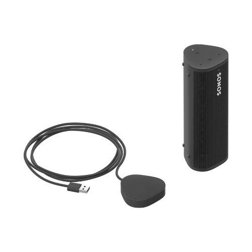 Sonos | Ensemble de Recharge Roam - 1 Haut-parleur Roam portatif - 1 Chargeur Roam - Noir-Sonxplus St-Georges