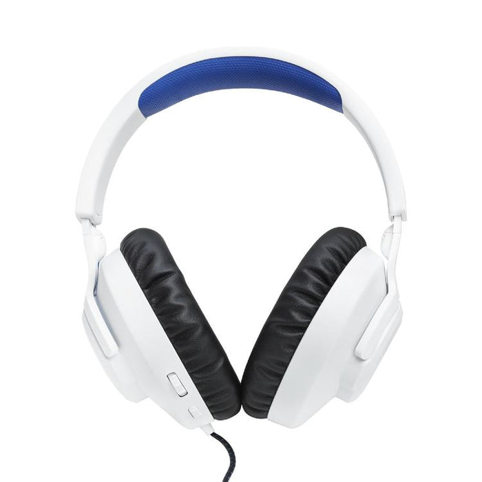 JBL Quantum 100P | Casque de jeu filaire circum-auriculaire - Pour Console Playstation - Blanc/Bleu-Sonxplus St-Georges