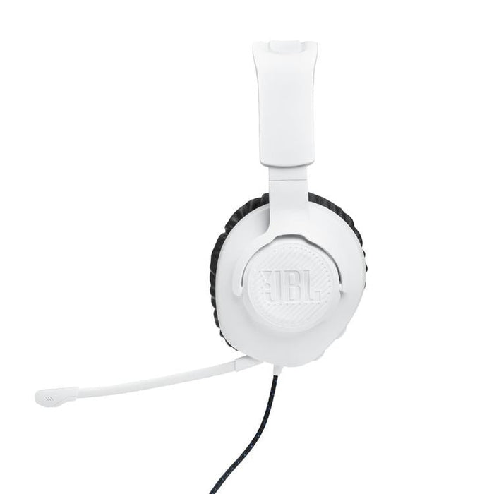 JBL Quantum 100P | Casque de jeu filaire circum-auriculaire - Pour Console Playstation - Blanc/Bleu-Sonxplus St-Georges