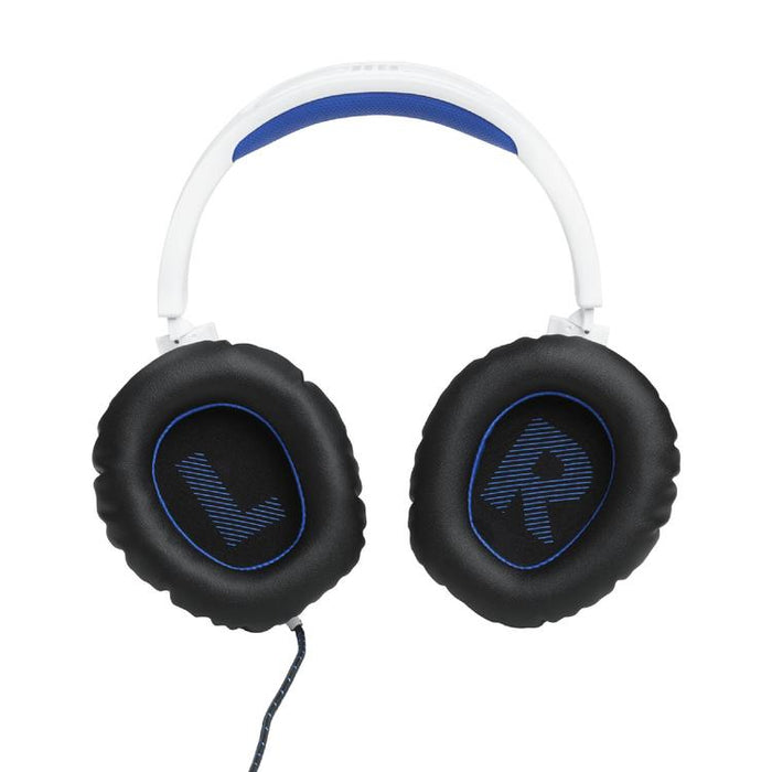 JBL Quantum 100P | Casque de jeu filaire circum-auriculaire - Pour Console Playstation - Blanc/Bleu-Sonxplus St-Georges