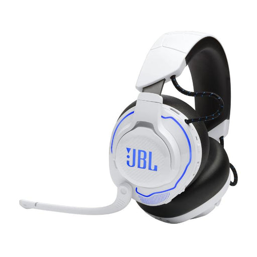 JBL Quantum 910P | Casque de jeu Pro circum-auriculaire - Sans Fil - Pour Console Playstation - Éclairage RGB - Réduction de bruit - Blanc/Bleu-Sonxplus St-Georges