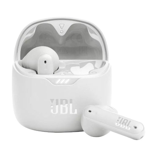 JBL Tune Flex | Écouteurs intra-auriculaires - 100% Sans fil - Bluetooth - Réduction de bruit - Conception Stick-open - IPX4 - Blanc-Sonxplus St-Georges
