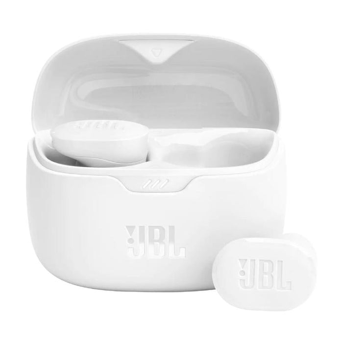 JBL Tune Buds | Écouteurs intra-auriculaires - 100% Sans fil - Bluetooth - Réduction de bruit - 4 microphones - Blanc-Sonxplus St-Georges