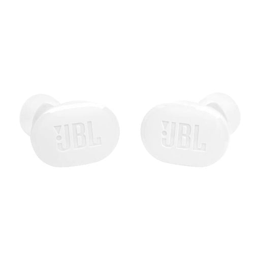 JBL Tune Buds | Écouteurs intra-auriculaires - 100% Sans fil - Bluetooth - Réduction de bruit - 4 microphones - Blanc-Sonxplus St-Georges