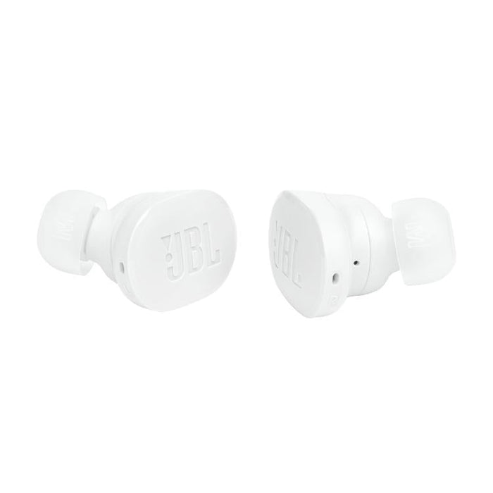 JBL Tune Buds | Écouteurs intra-auriculaires - 100% Sans fil - Bluetooth - Réduction de bruit - 4 microphones - Blanc-Sonxplus St-Georges