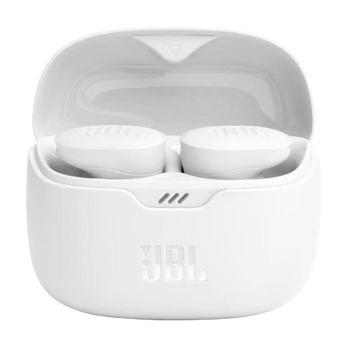 JBL Tune Buds | Écouteurs intra-auriculaires - 100% Sans fil - Bluetooth - Réduction de bruit - 4 microphones - Blanc-Sonxplus St-Georges