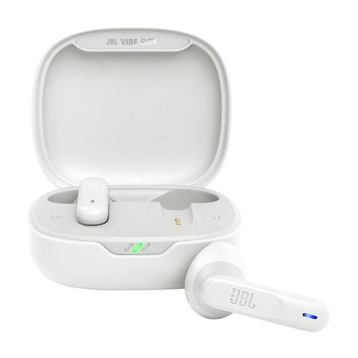 JBL Vibe Flex | Écouteurs intra-auriculaires - Sans fil - Bluetooth - Conception Stick-open - Technologie Smart Ambient - Blanc-Sonxplus St-Georges