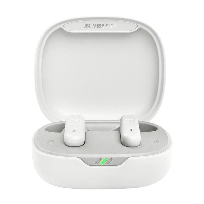 JBL Vibe Flex | Écouteurs intra-auriculaires - Sans fil - Bluetooth - Conception Stick-open - Technologie Smart Ambient - Blanc-Sonxplus St-Georges