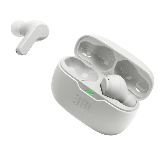 JBL Vibe Beam | Écouteurs intra-auriculaires - Sans fil - Bluetooth - Technologie Smart Ambient - Blanc-Sonxplus St-Georges