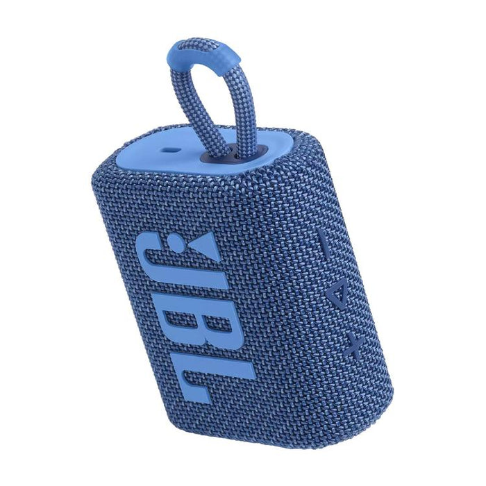 JBL Go 3 Eco | Mini Haut-parleur - Ultra-portable - Bluetooth - IP67 - Bleu-Sonxplus St-Georges