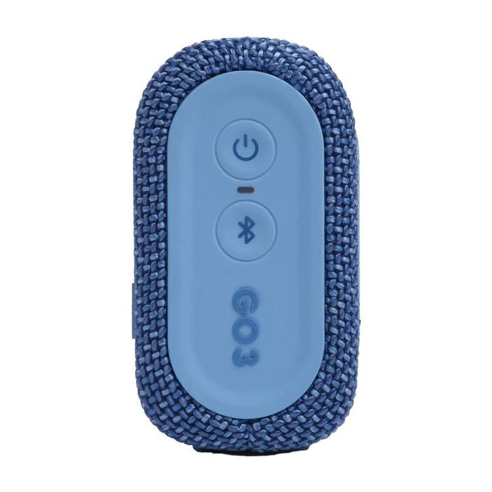 JBL Go 3 Eco | Mini Haut-parleur - Ultra-portable - Bluetooth - IP67 - Bleu-Sonxplus St-Georges