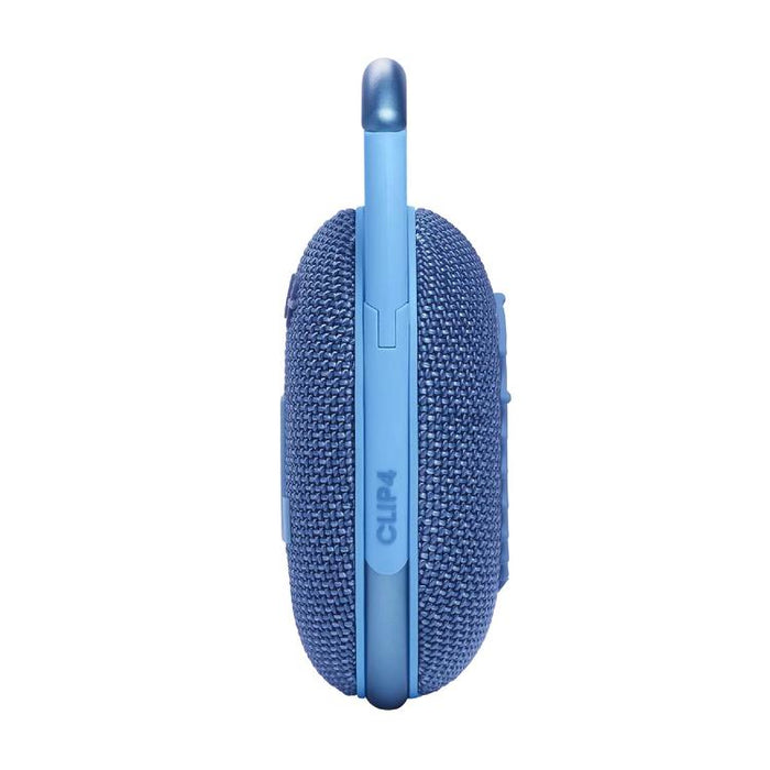 JBL Clip 4 Eco | Haut-parleur - Ultra-portable - Étanche - Bluetooth - Mousqueton intégré - Bleu-Sonxplus St-Georges